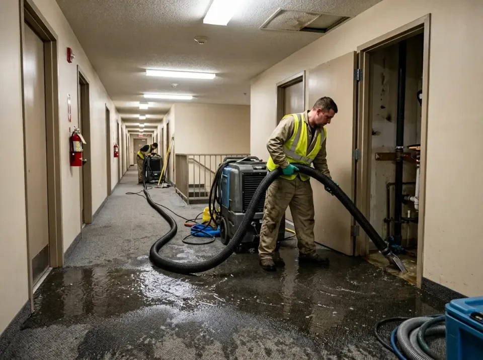 multi-unit-apartment-hallway-f-005 — frequently asked questions, Emergency Burst Pipe Water Extraction & Removal in Plano, IL